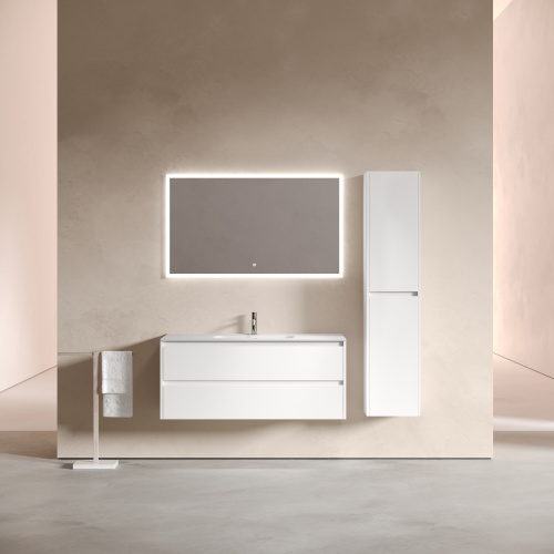 Тумба под раковину Sancos Libra LB120-1W 119х45х50 подвесная цвет белый - фото 2